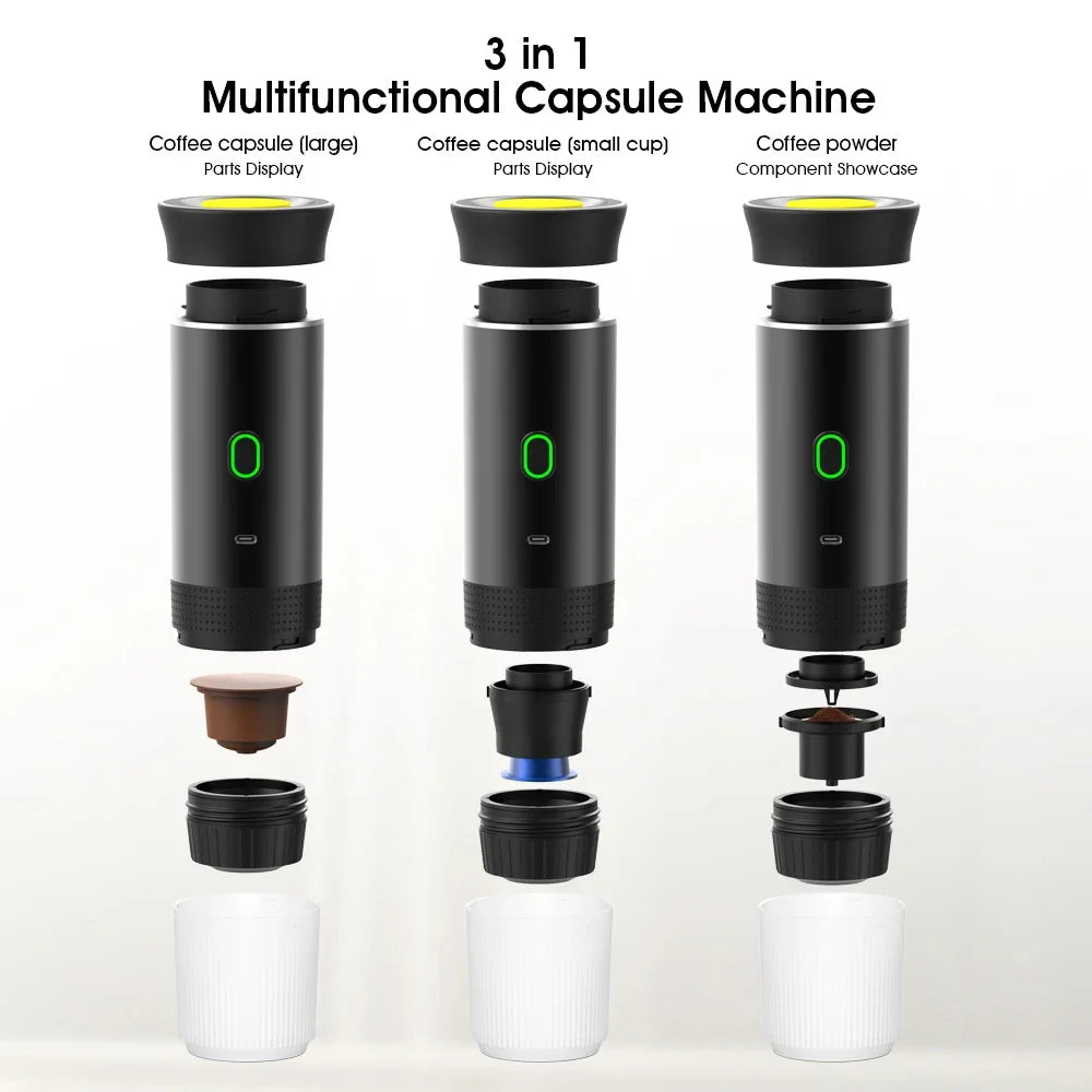Portable Espresso Master - 3-in-1 Coffee Maker